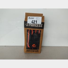 PRINCESS HOCKEY - FULL FINGER LEFT HAND GLOVE - BLACK / ORANGE - M MEN