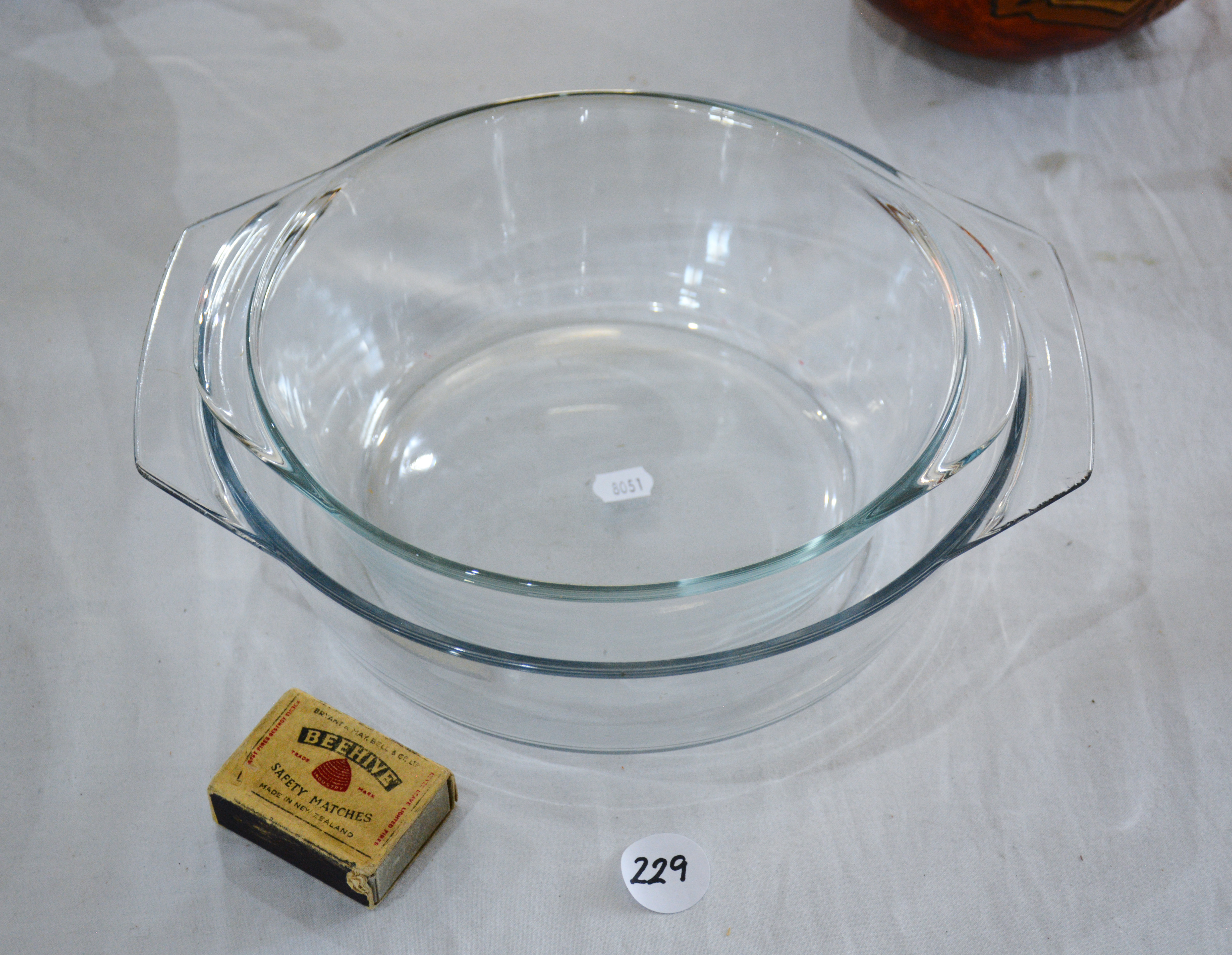 Glass Casserole Dishes x 2 — NZ auction result