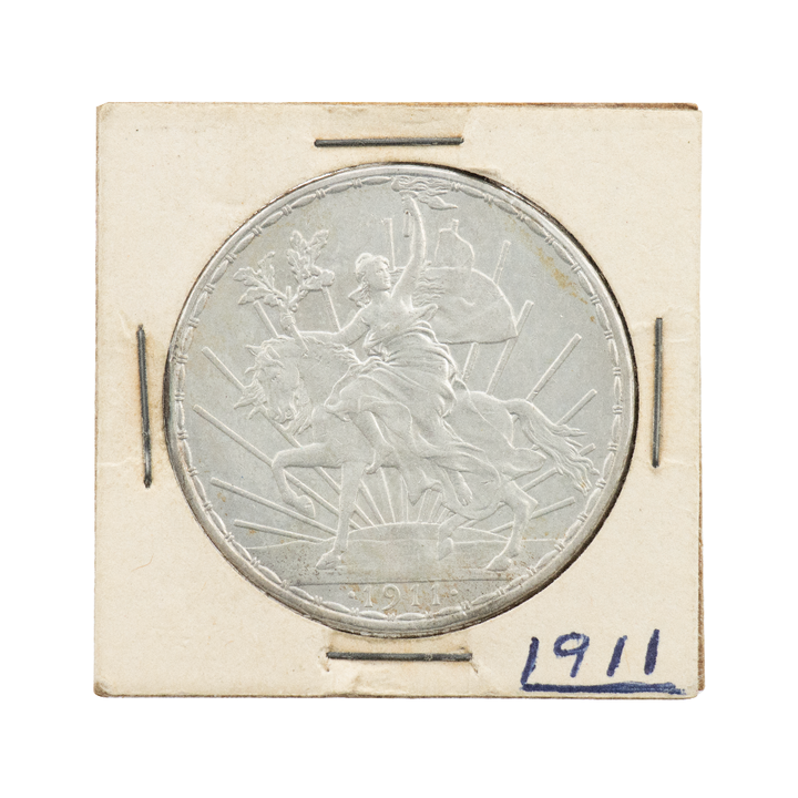 Moneda de México Siglo XX "Caballito" 1 peso de Caballito 1911