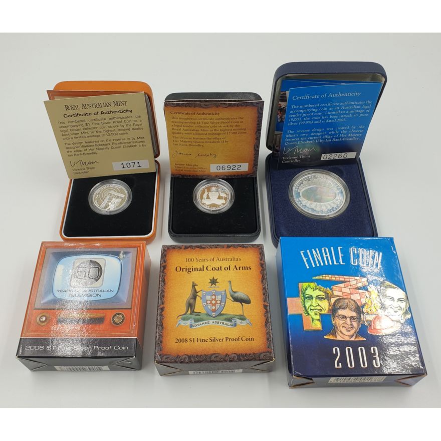 Aus. Silver Proof Coins (x3)