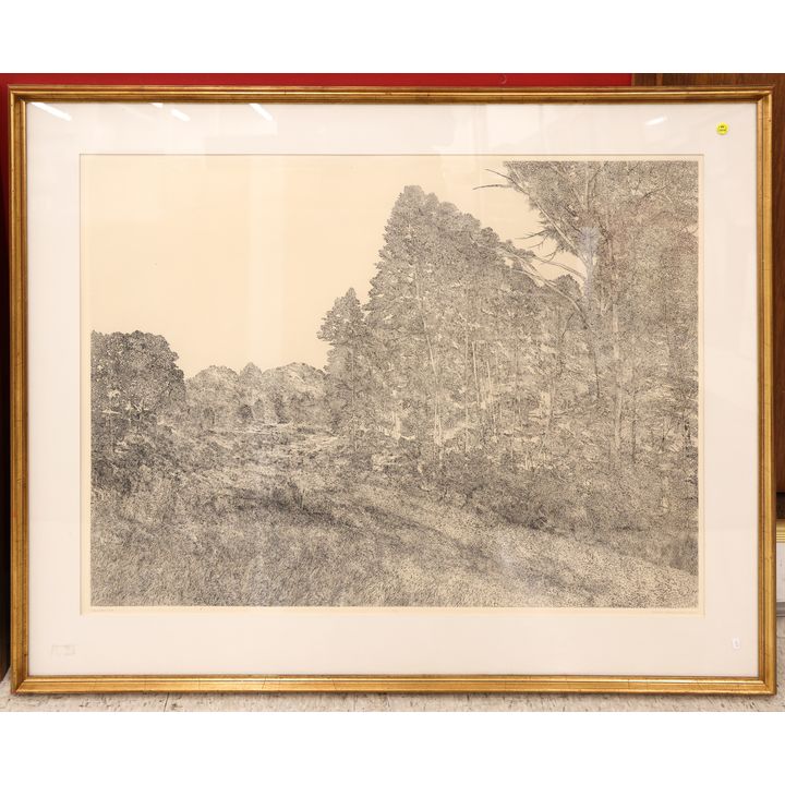 Richard Claude Ziermann ''Edge of the Woods'' S/N Large Etching Framed 40''x49.5''