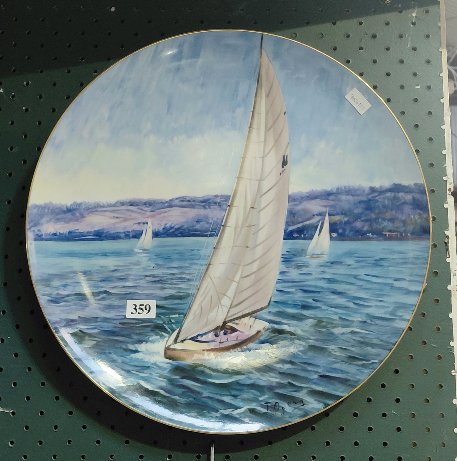 359 · LARGE NORITAKE BOAT PLATE