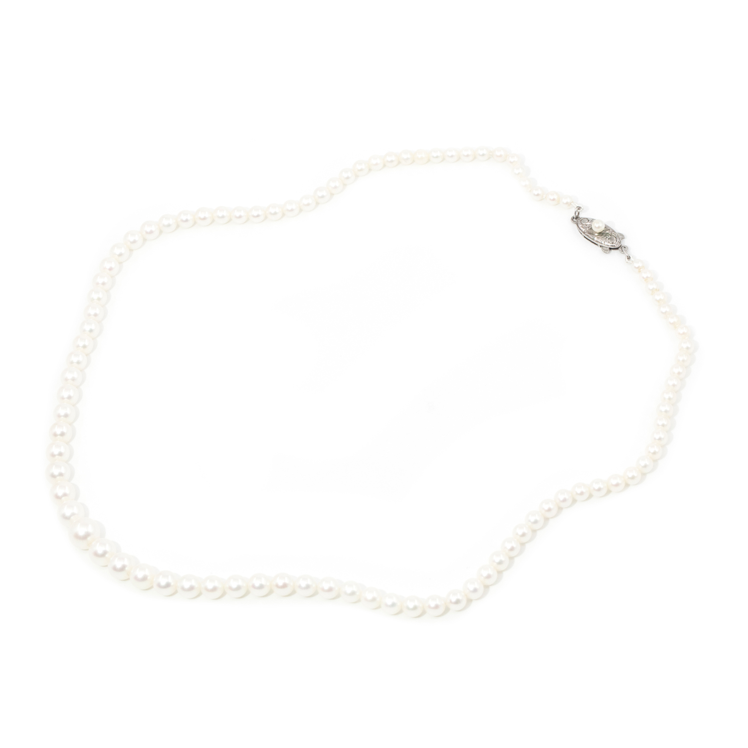 Two Strands of Graduate Akoya Saltwater Pearls