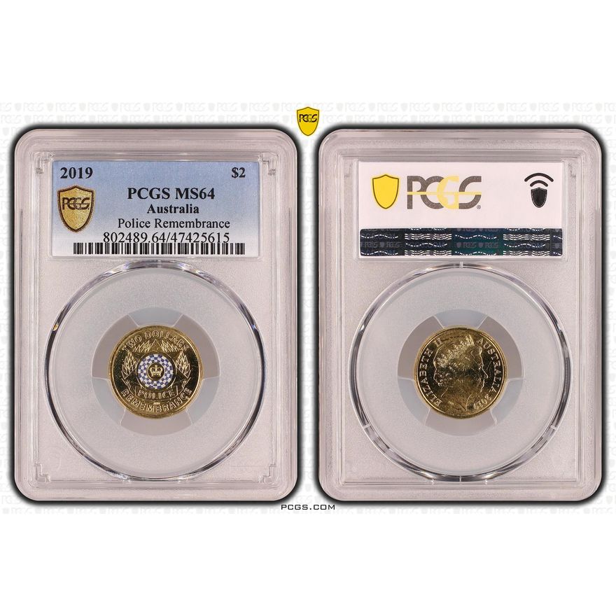 Police Remembrance, Two Dollar, 2019, PCGS MS 64