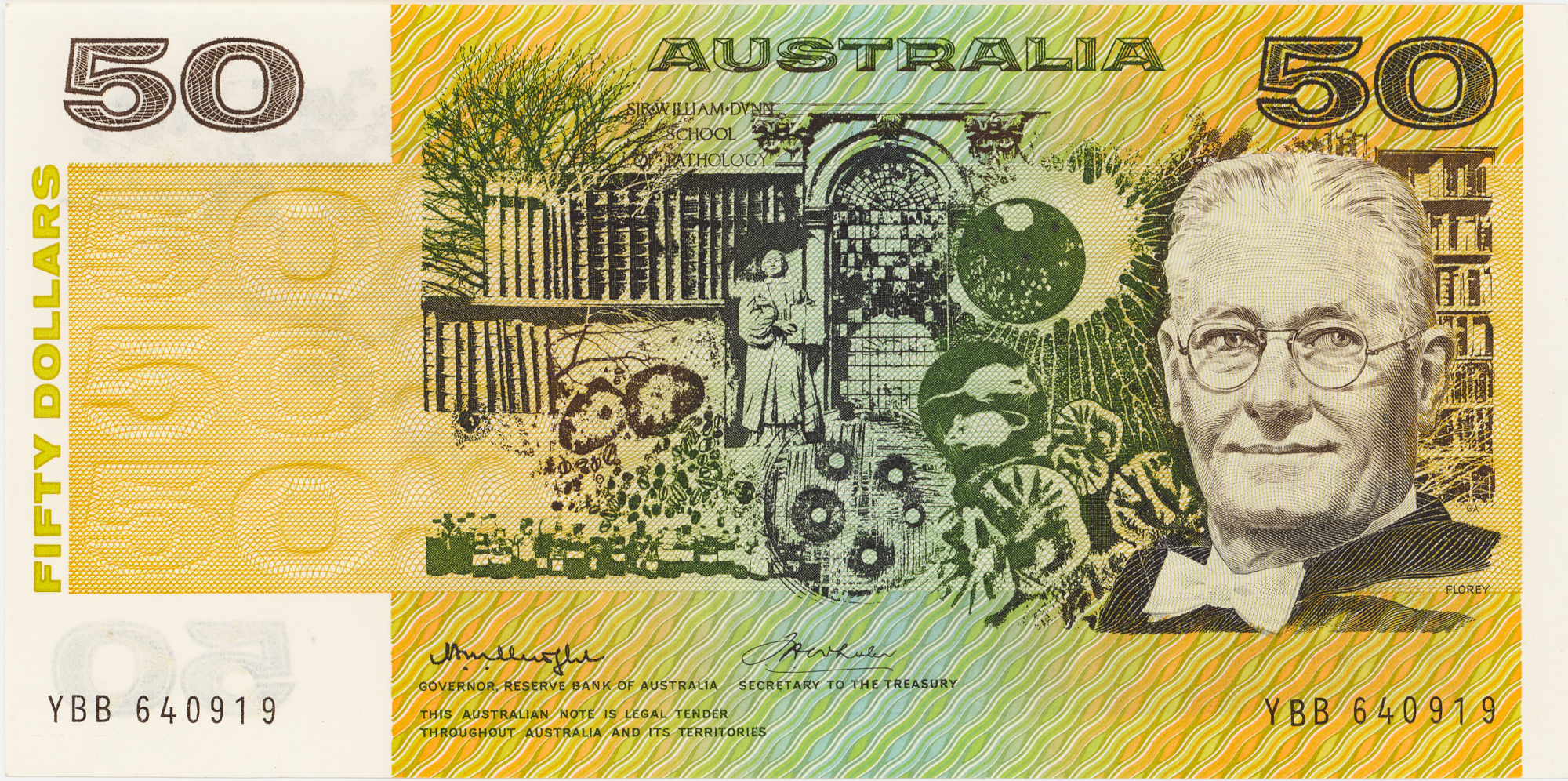 Knight/Wheeler, Fifty Dollars, 1975, UNC
