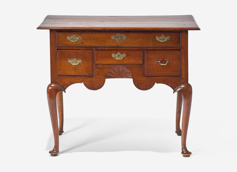 A Chippendale Pine and Beechwood Dressing Table