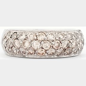 18CT WHITE GOLD RING WITH 0.850CT DIAMONDS COLOUR K/L CLARITY VS/SI - 4.95GRAM - - 51929/366