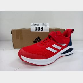 ADIDAS FORTARUN EL KIDS / UK 3 / RED / NAVY BLUE / WHITE