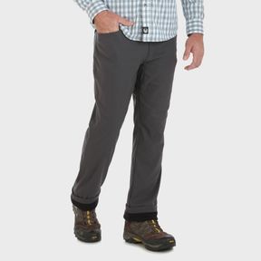 WRANGLER MEN'S OUTDOOR FLEECE LINED CARGO PANTS - GRAY SZ 32X30