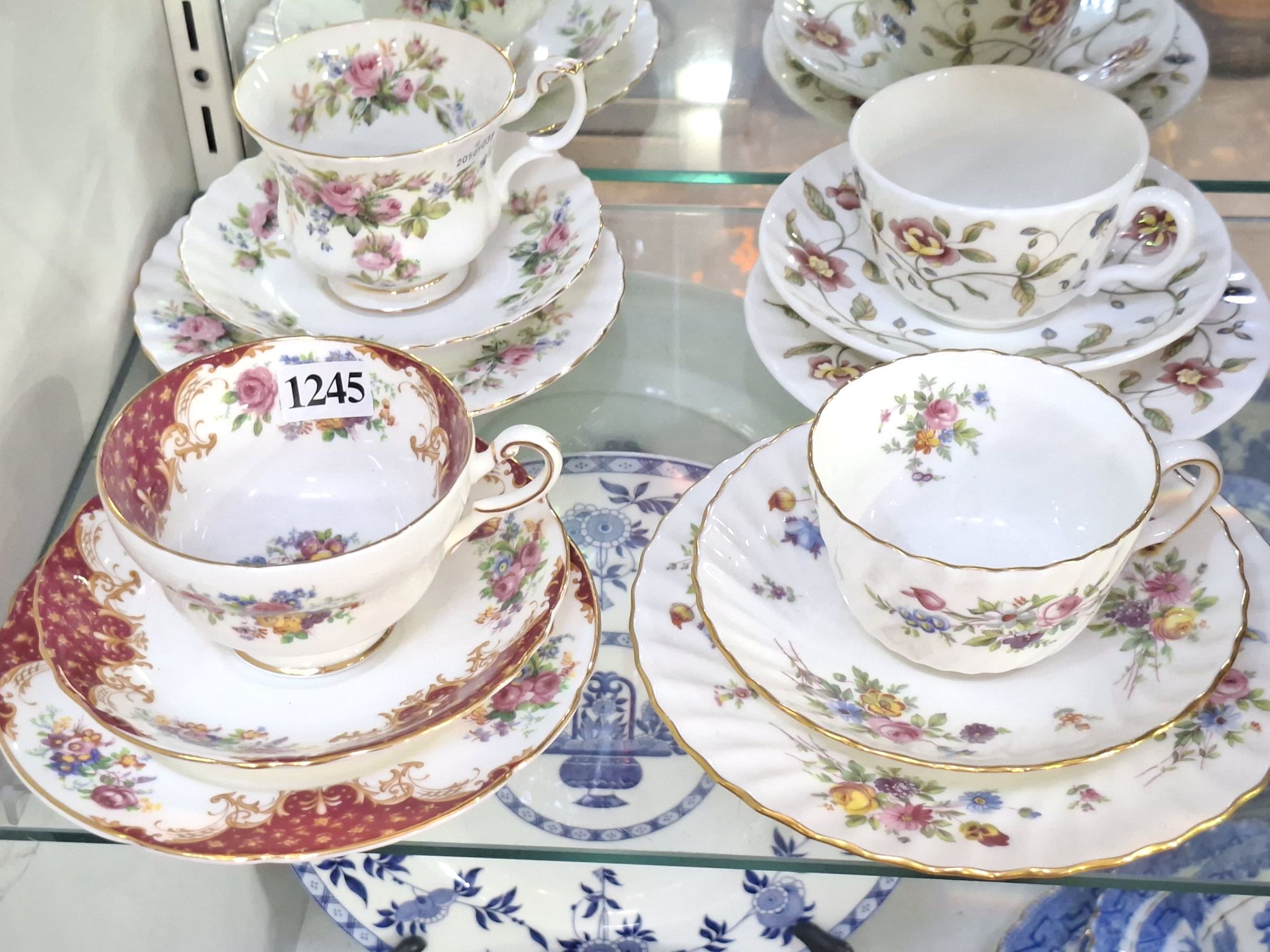 ENGLISH CUPS AND SAUCERS