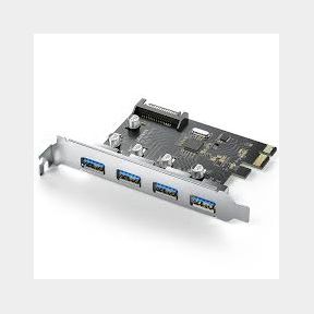 Ugreen USB 3.0 4port 5GBPS PCI-E Expansion Card - Bar 9901034958286- 51748/12953