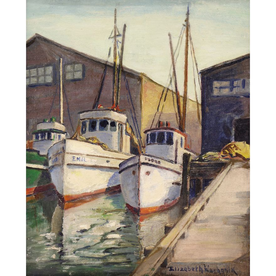 Elizabeth Warhanik ''Fisherman's Wharf'' Oil