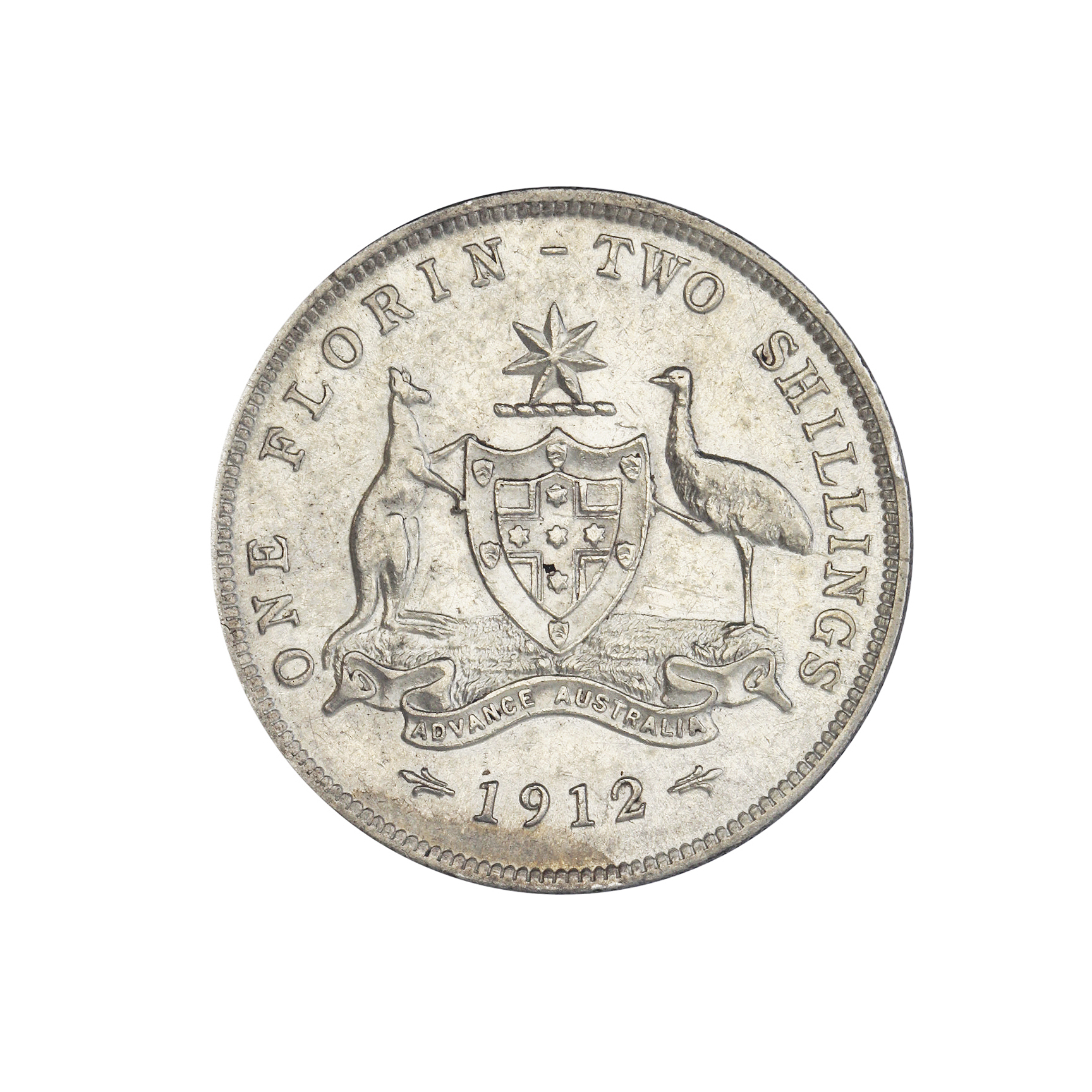 George V, Florin, 1912, VF/gVF