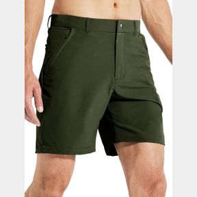 HAIMONT MEN'S HIKING SHORTS 7" INSEAM QUICK DRY LIGHTWEIGHT OUTDOOR WORK NYLON SHORTS WITH ZIPPER POCKETS, WATER RESISTANT, M