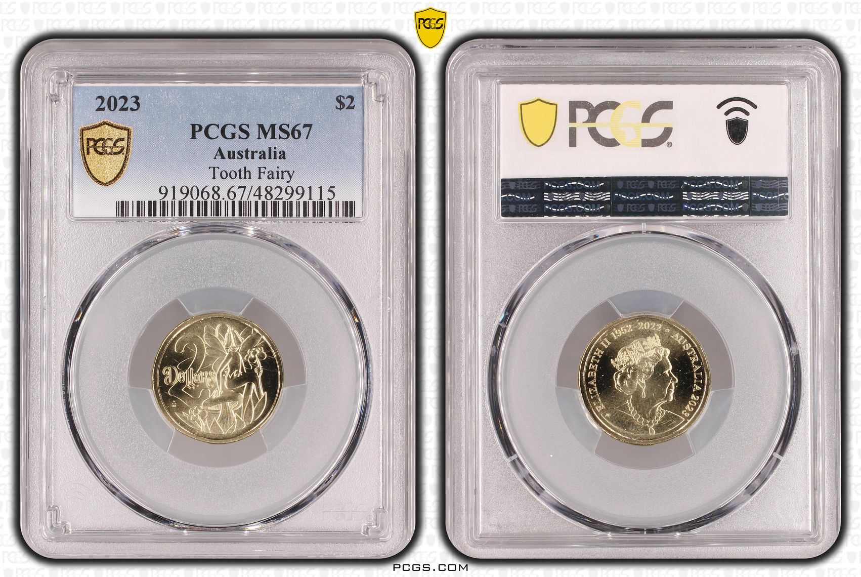 Elizabeth II, Tooth Fairy, Two Dollar, 2023, PCGS MS67