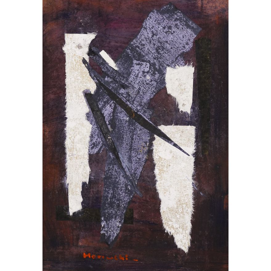 Paul Horiuchi "Fragments in Time" Casein Collage
