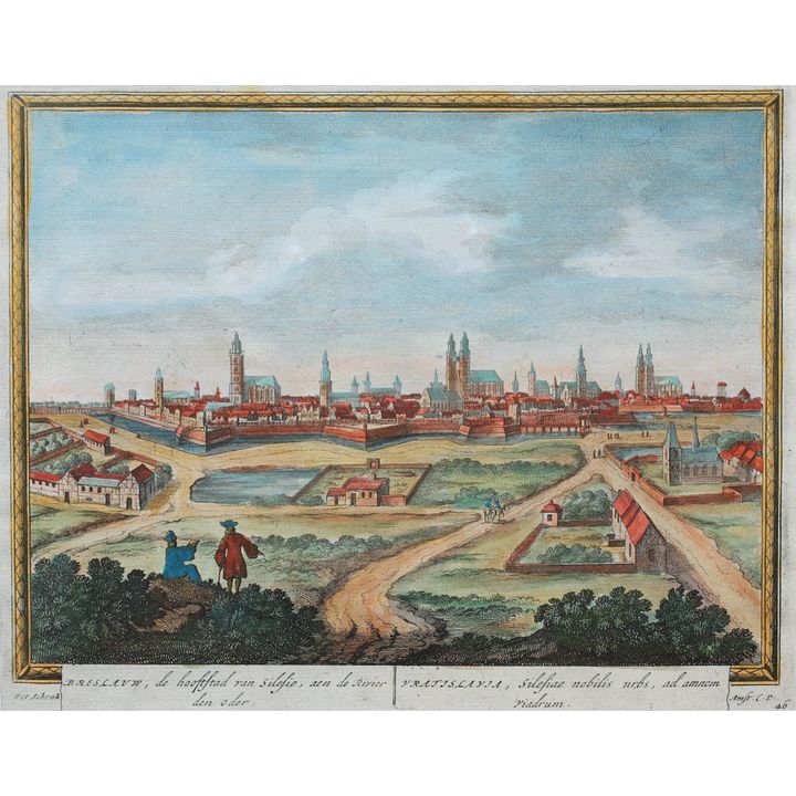 Petrus Schenk | Breslaum, de Hooftstad van Silesie, aen de Rivier den Oder