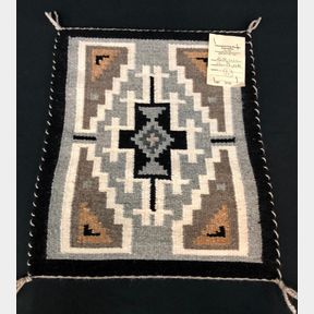 Small Two Grey Hills Textile by Betty Wilson