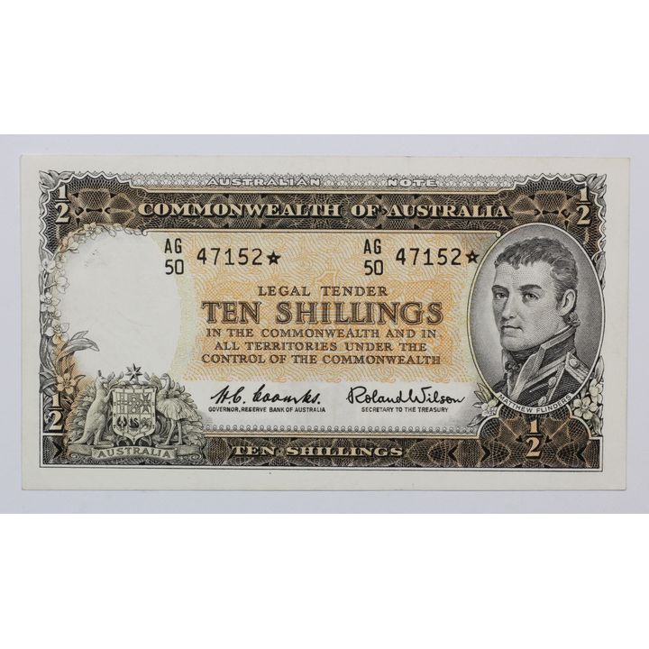 Star Replacement - Coombs/Wilson, Ten Shillings, 1961 aEF