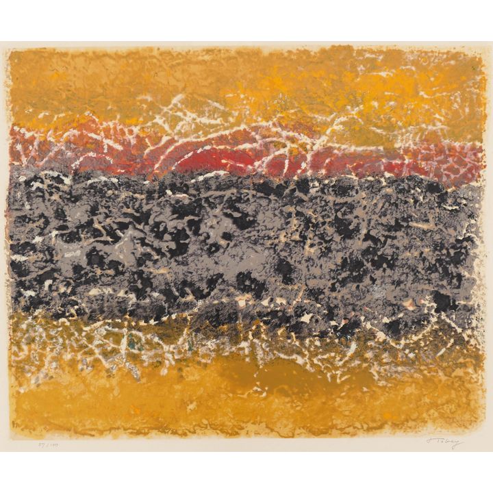 Mark Tobey ''Sonata'' 1975 Color Lithograph