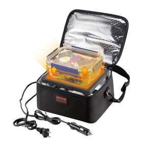 3-IN-1 PORTABLE OVEN 12V/24V/110V PORTABLE FOOD WARMER, 80 WATT (MAX 100 WATT) 2 QT. ELECTRIC HEATED LUNCH BAG