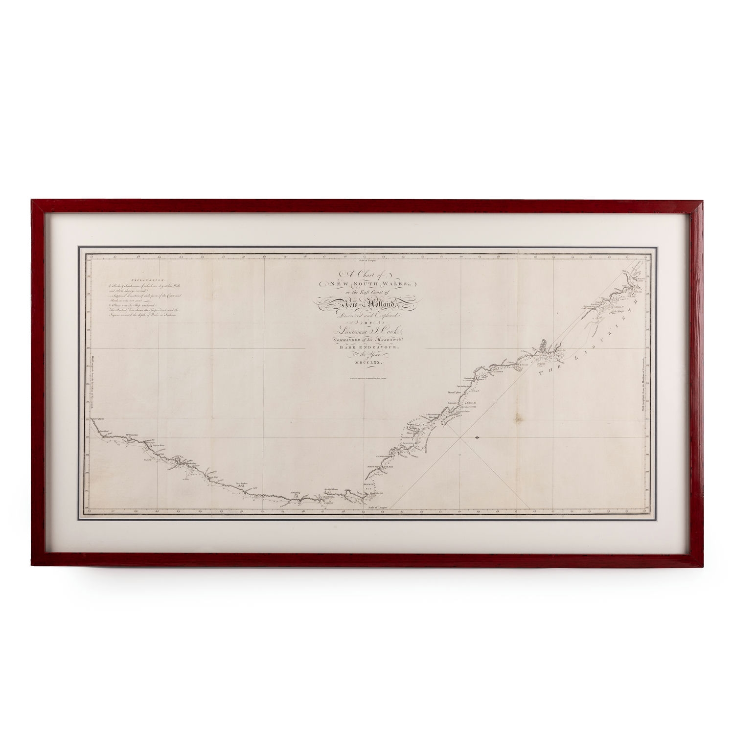 93 · W. Whitchurch, Chart of New South Wales or East Coast of New Holland, 1773,