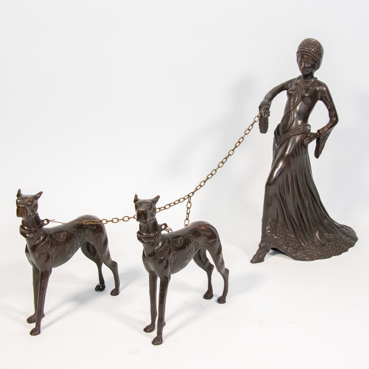 Dama a la manera de Demetre Chiparus (Rumania, 1886- París, 1947)