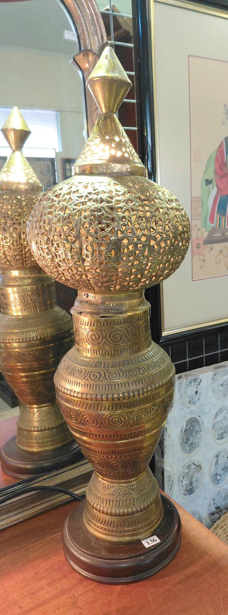 Indian Brass Table Lantern