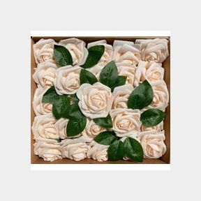 Wedding decor Party Artificial Foam Flowers DIY Real Looking - Champagne -
