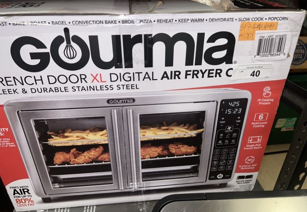 Gourmia XL Digital Air Fryer Toaster Oven Vanzant Auctions