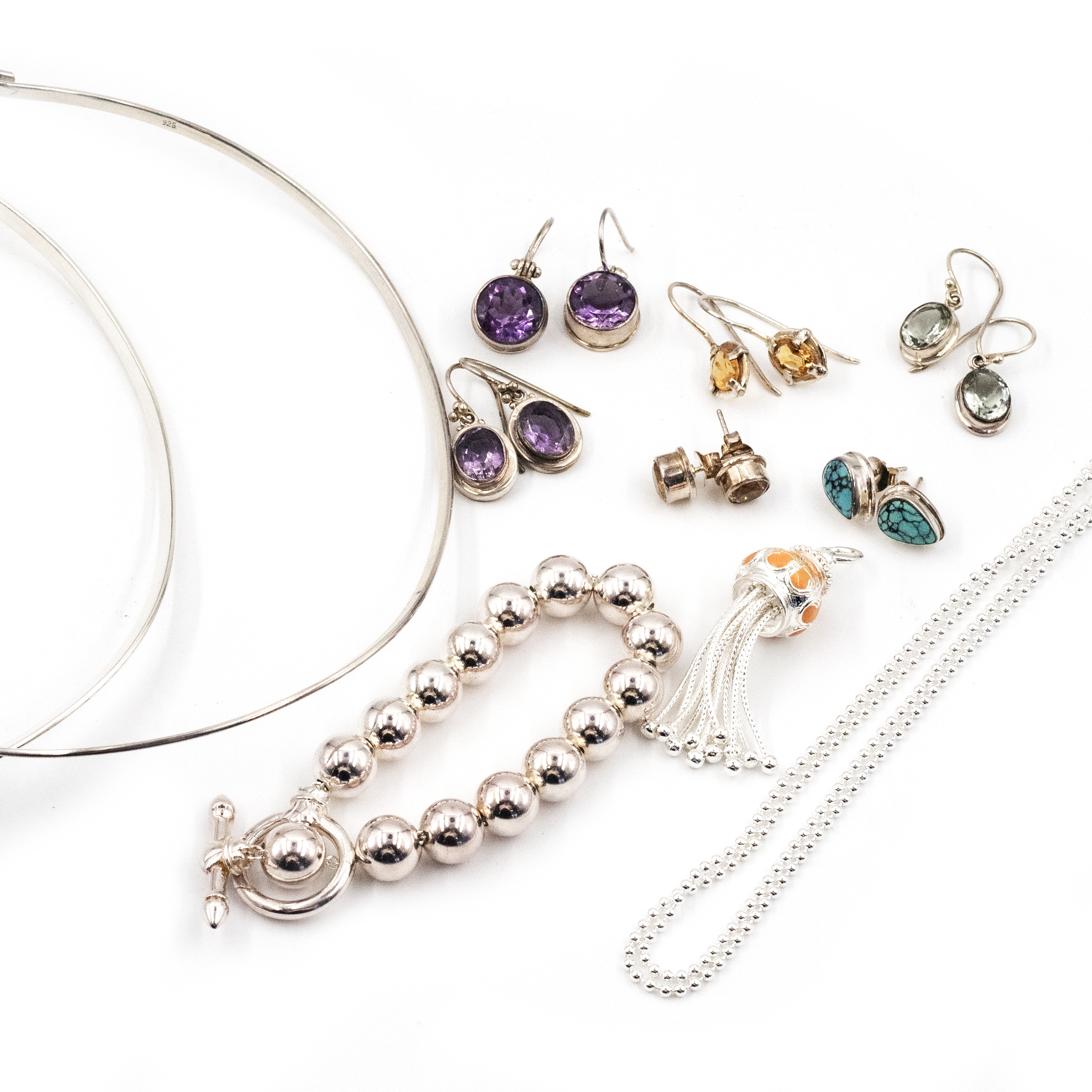 Mix Lot of Silver Jewellery