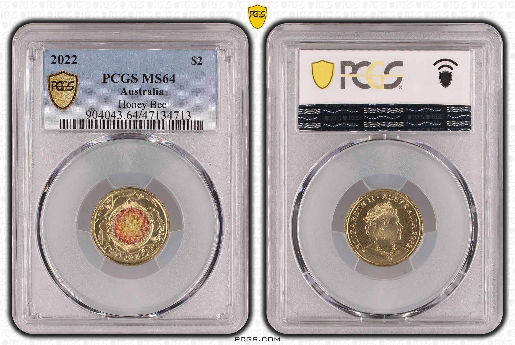 Elizabeth II, Honey Bee, Two Dollar, 2022, PCGS MS64