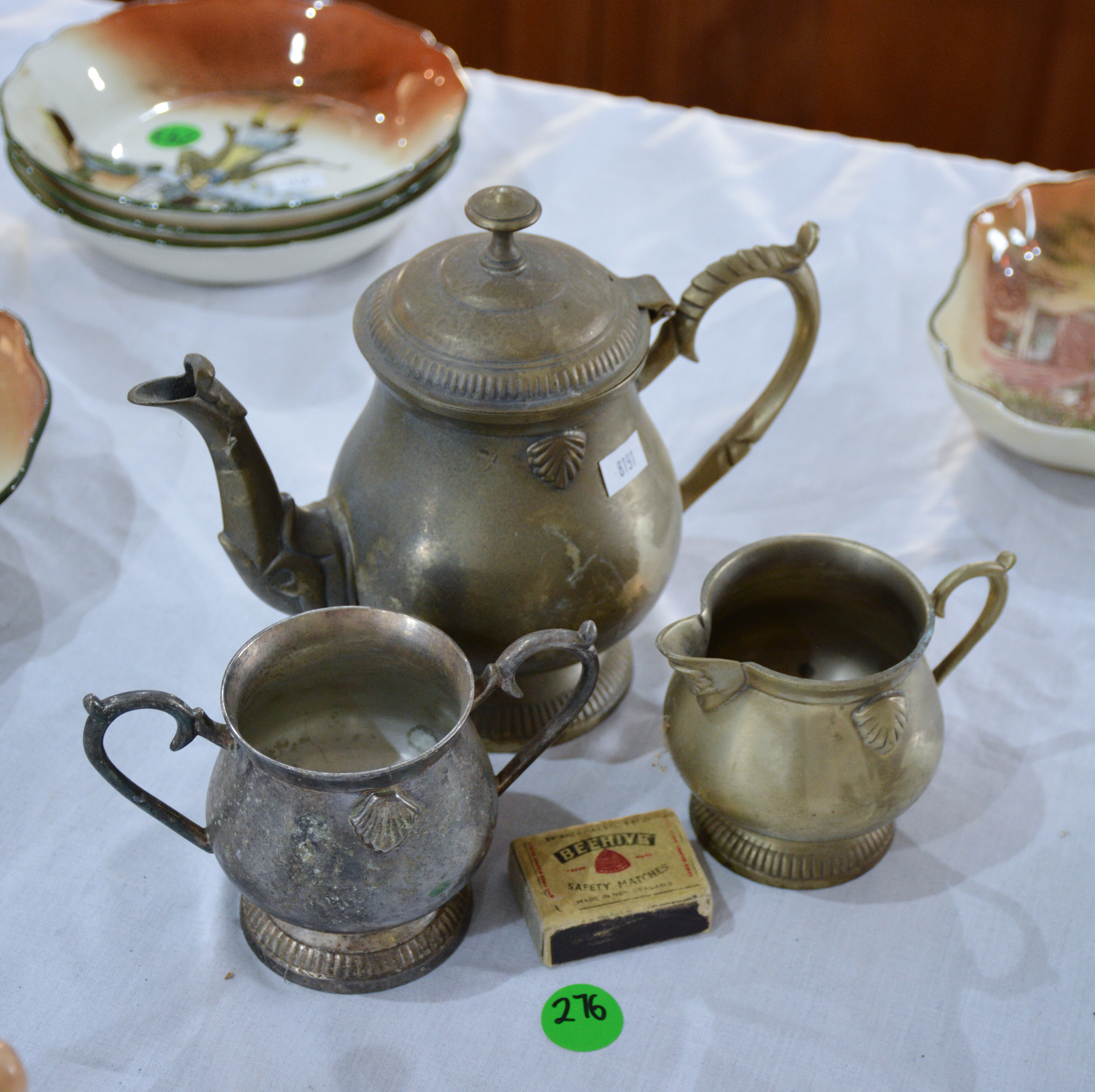 EPNS Teapot, Milk/Cream and Sugar Pot — sold at auction in New Zealand for $5