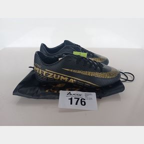 MITZUMA AZTEC FLEXIBLE GROUND SOCCER BOOTS - BLACK - UNISEX UK 6