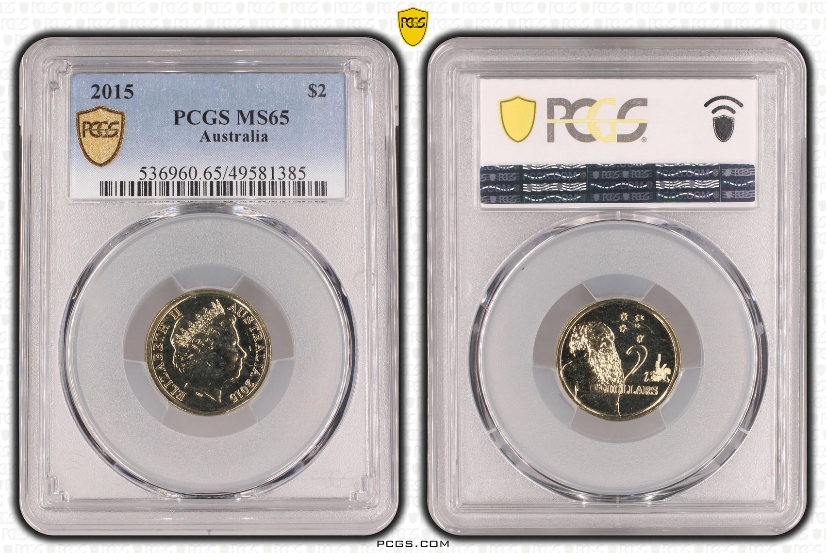410 · Elizabeth II, Two Dollar, 2015, PCGS MS65