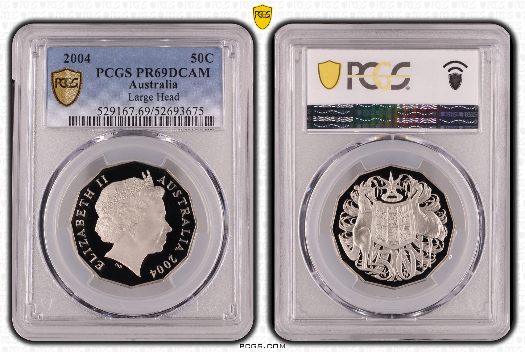 Large Head, Fifty Cent, 2004, PCGS PR69DCAM