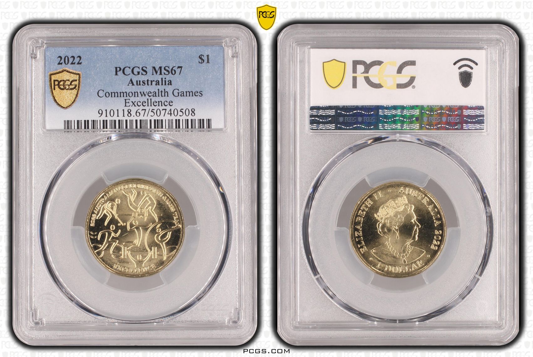 Commonwealth Games - Excellence , One Dollar, 2022, PCGS MS67