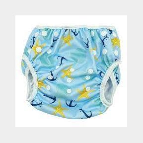 Reusable Swim Nappy -Turquoise and Yellow (XL)-50584/1057 B4(S7)