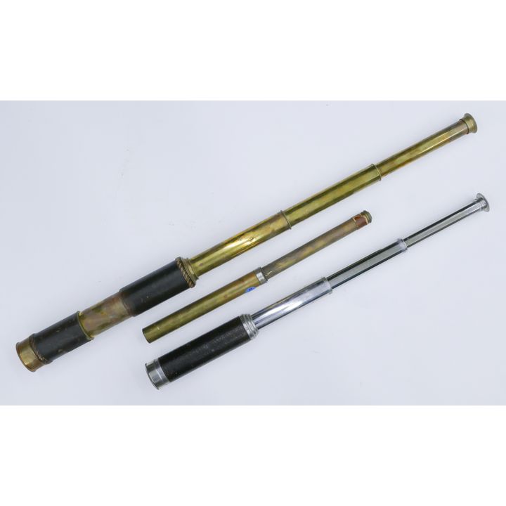 3pc Antique Small Telescopes 8'' to 10''
