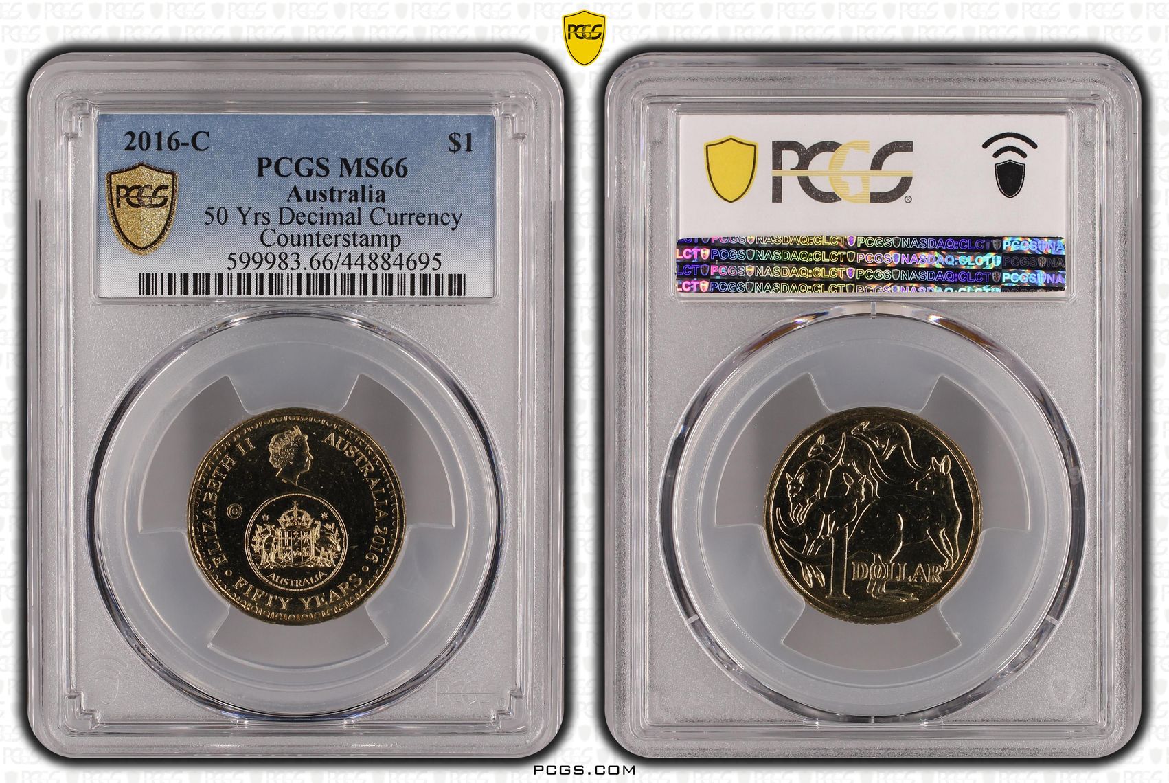 50 Yrs Decimal Currency, One Dollar, 2016-C, PCGS MS66
