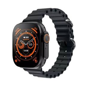 Watch 8 Ultra smart watch Bluetooth Headset Dual Strap Black | EARPHONES DEFECTIVE