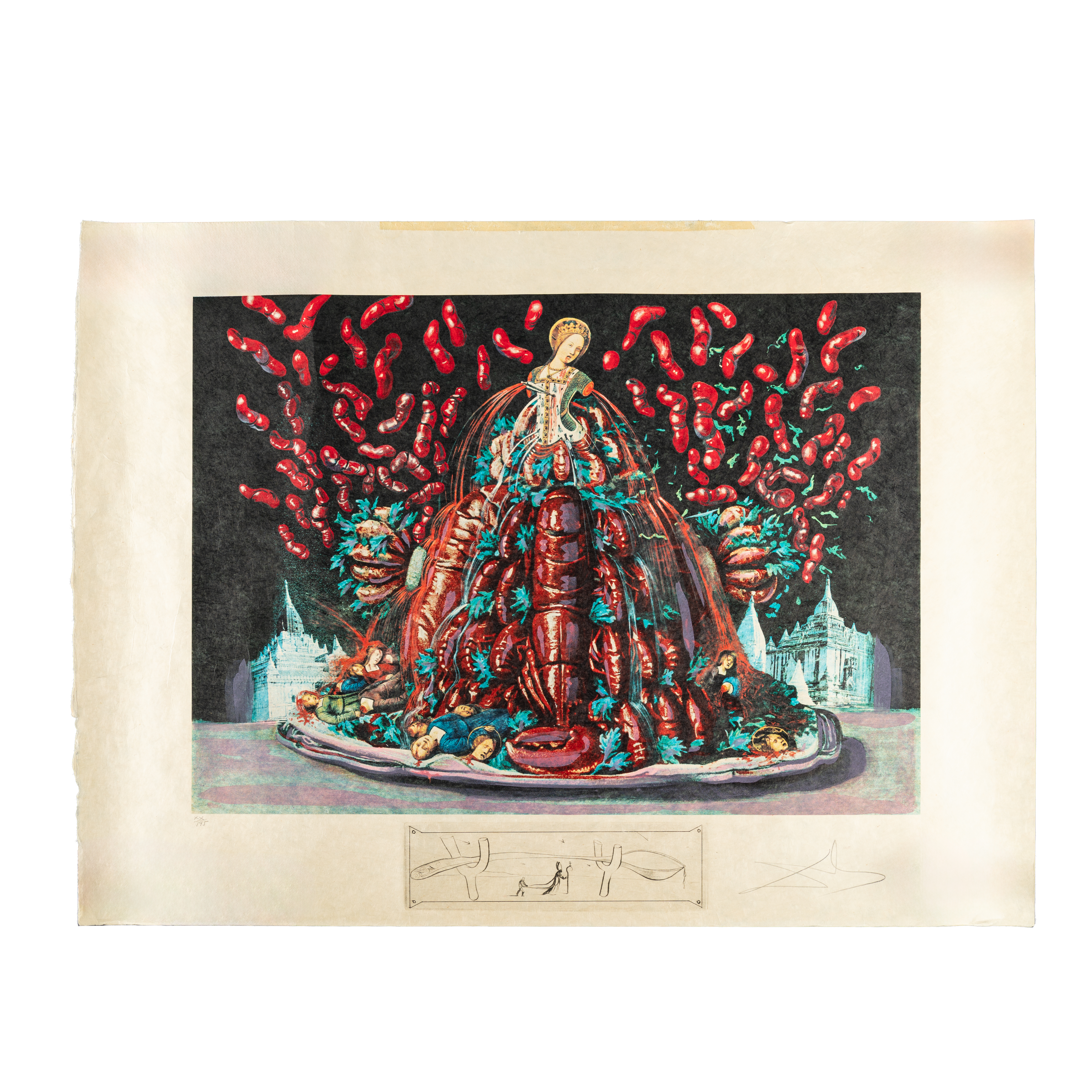 Spain, Salvador Dali (1904-1989), 'Les Canibalismes de l'Automne', 1970s
