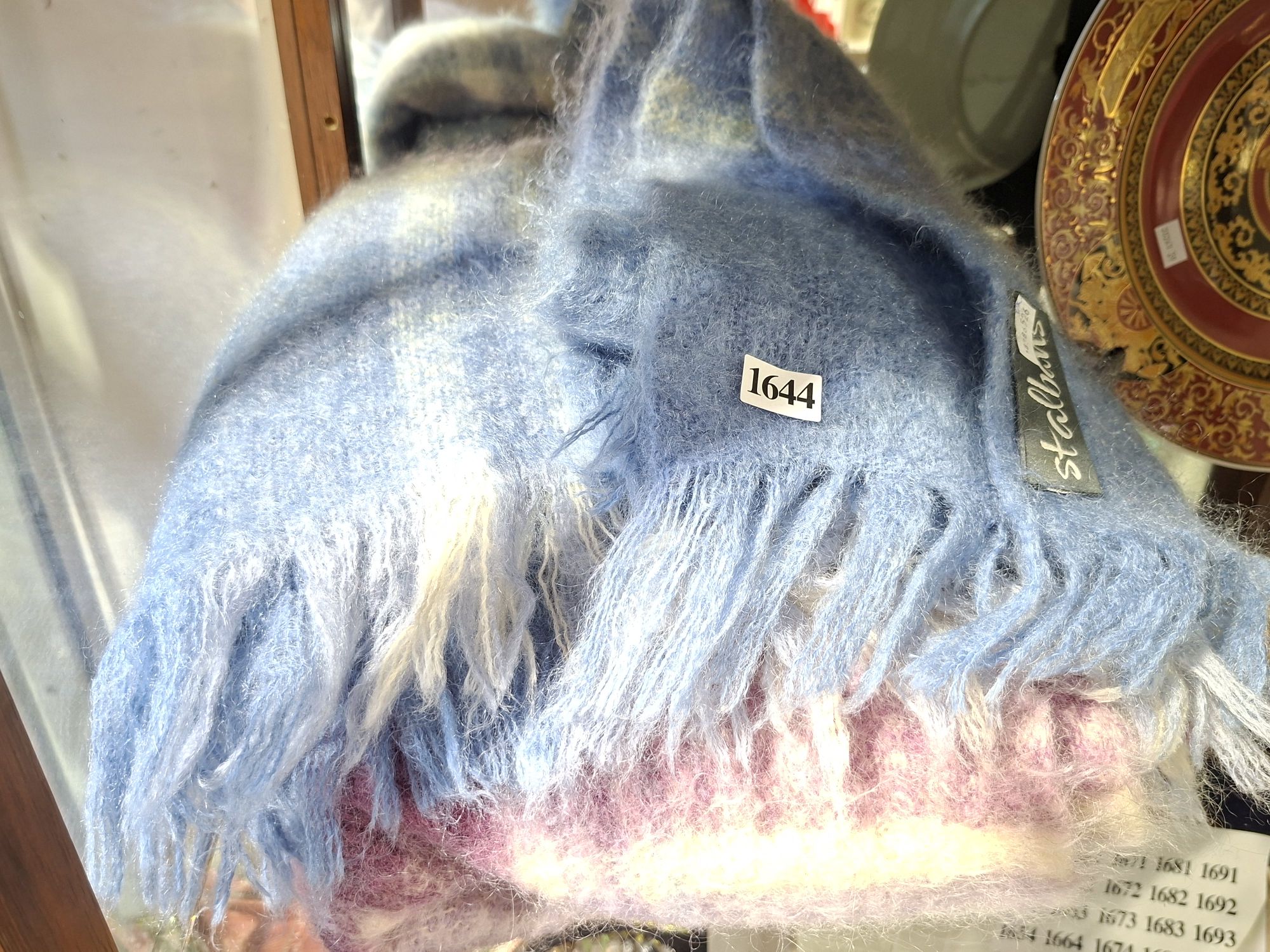 Purple And Blue Mohair Rugs