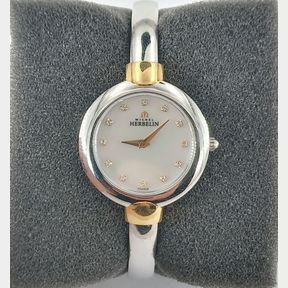 LADIES MICHEL HERBELIN WITH MOTHER OF PEARL DIAMOND DIAL