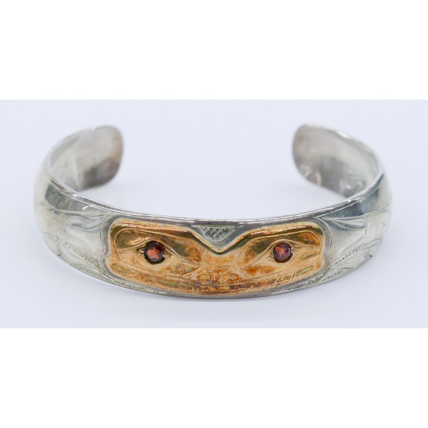 Gene Chilton ''Frog Bracelet'' 14k and Sterling