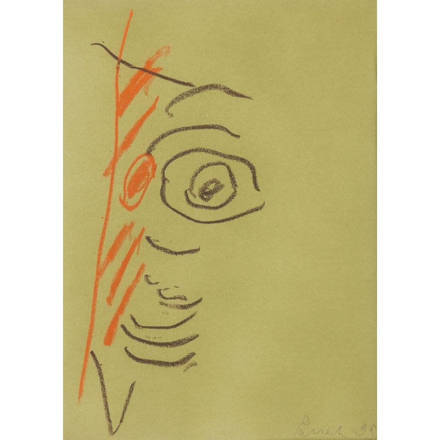 Jerzy Panek | Twarz na zielonym tle, 1995