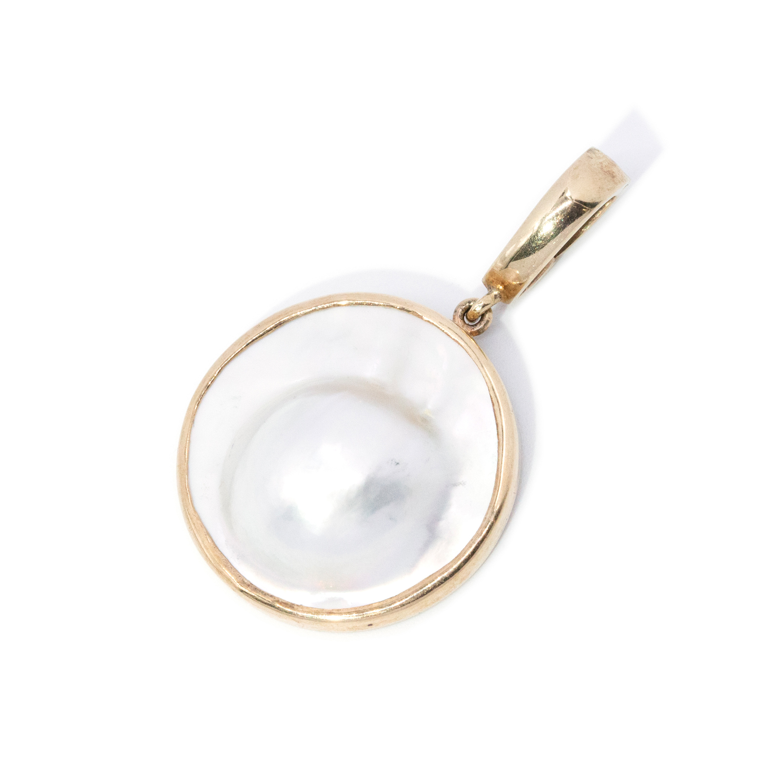 9ct Gold Mabe Pearl Pendant
