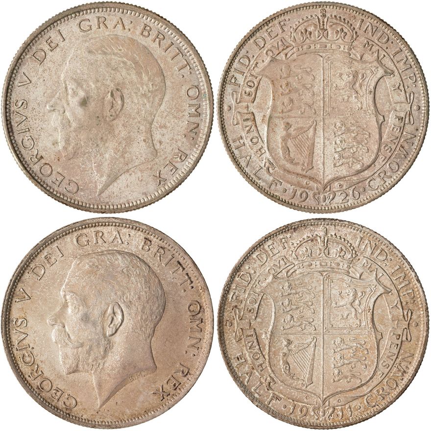 Great Britain, Edward VII - George V, Halfcrown,  EF