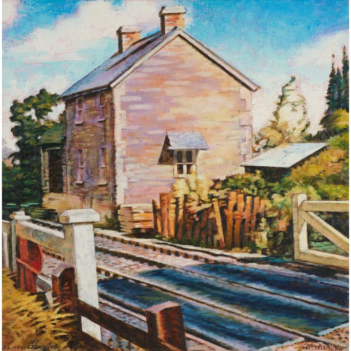 Dick Frizzell 'Railway Crossing'