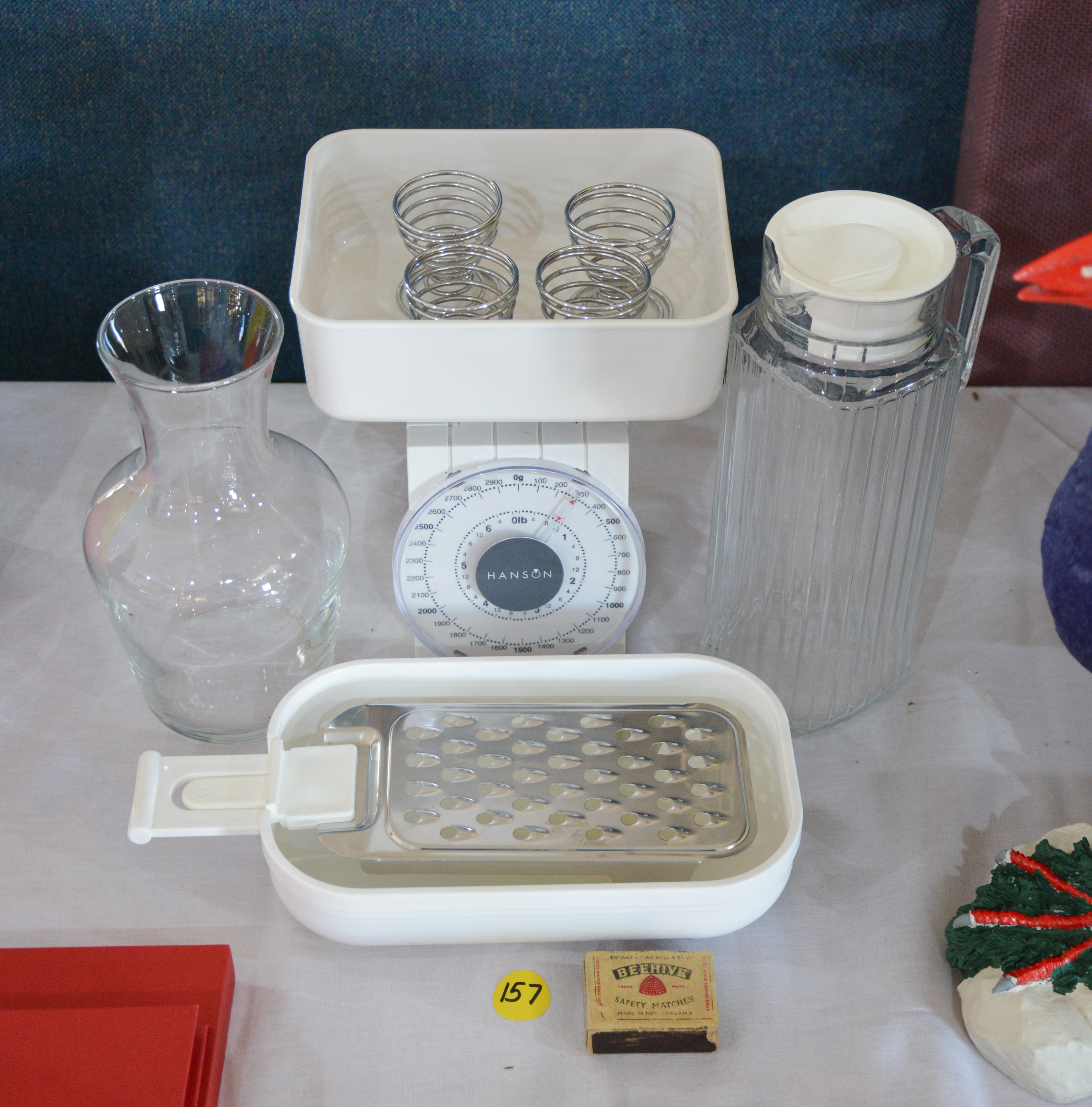 Hanson Scales plus Vase, Pourer and Grater — NZ auction result